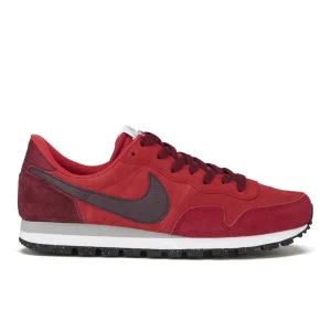 Nike Men's Air Pegasus '83 Trainers - Leather Red Clay/White - UK 7 - Rouge Image 1