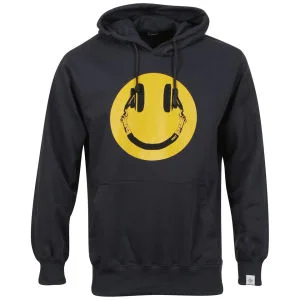Addict Men's Smiley Hoody - Black - S - Noir Image 1