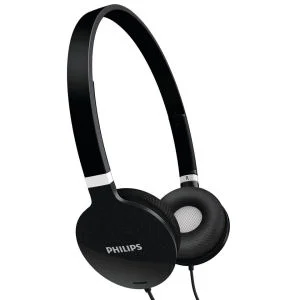 Philips SHL1700/10 Lightweight Foldable Headphones - Black Image 1