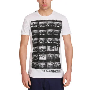 Mas-if Men's Coming Up Roses T Shirt - White - S - Blanc Image 1