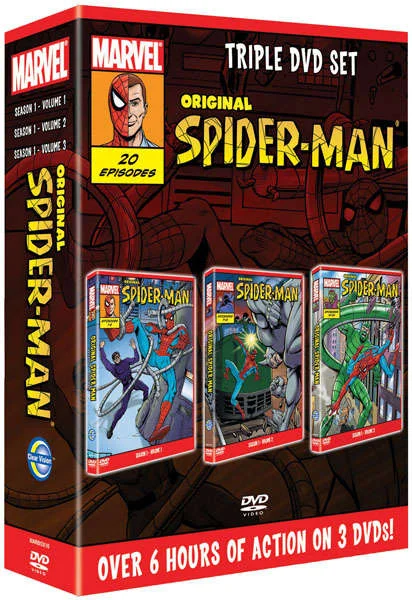 Original Spider-Man: Triple DVD Set - Season 1 Volume 1, Season 1 Volume 2 and Season 1 Volume 3 Image 1