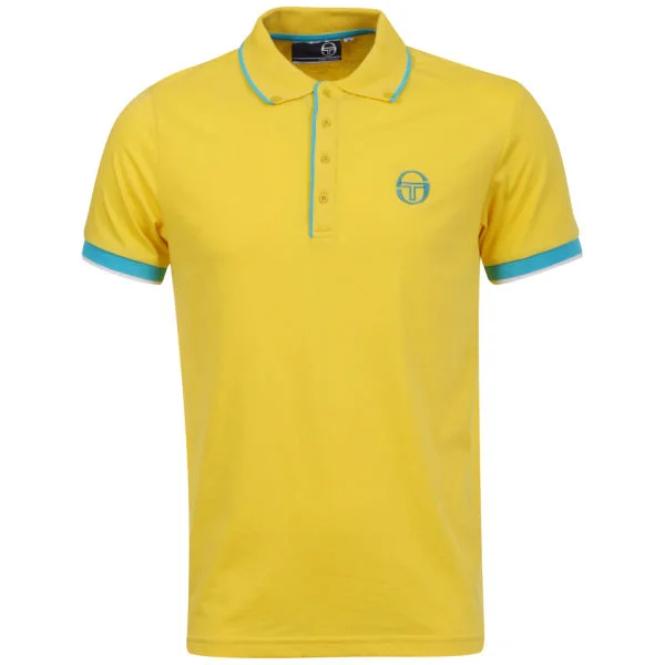 Sergio Tacchini Men's Class Polo Shirt - Yellow - S - Citron Image 1