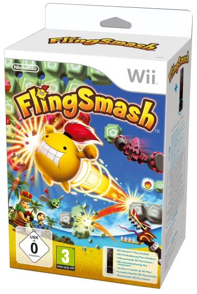 Flingsmash with Wii Remote Plus (Black) Image 1