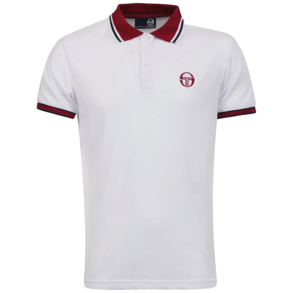 Sergio Tacchini Men's Society Polo-Shirt - White - S - Blanc Image 1