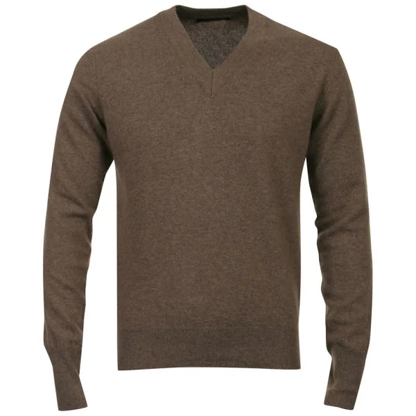 Romeo Gigli Men's V-Neck Knit - Brown - M - Brown Image 1