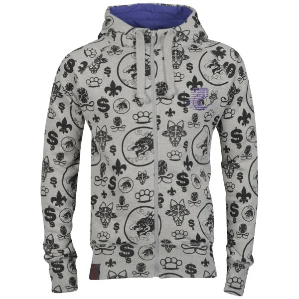 Joystick Junkies Men's Saints Row 3 Hoody - Grey Marl - S - Gris Chiné Image 1