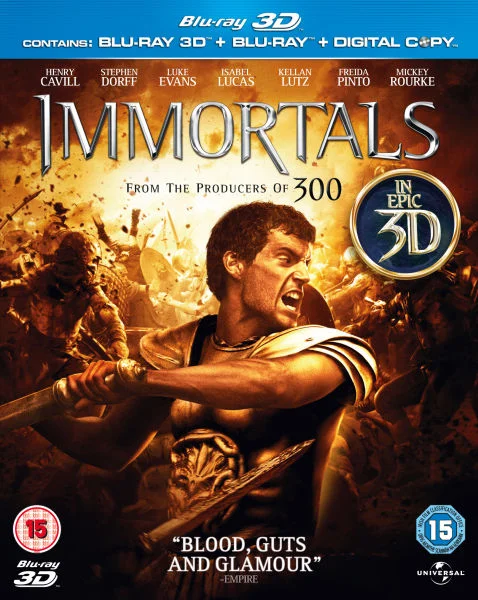 Immortals 3D (3D Blu-Ray, 2D Blu-Ray and Digital Copy) Image 1