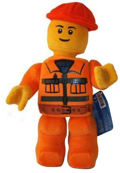 LEGO: Plush 12” Construction Worker Image 1