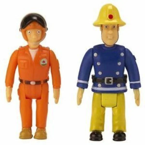 Fireman Sam 2 Pack Action Figures Fireman Sam & Pilot Image 1