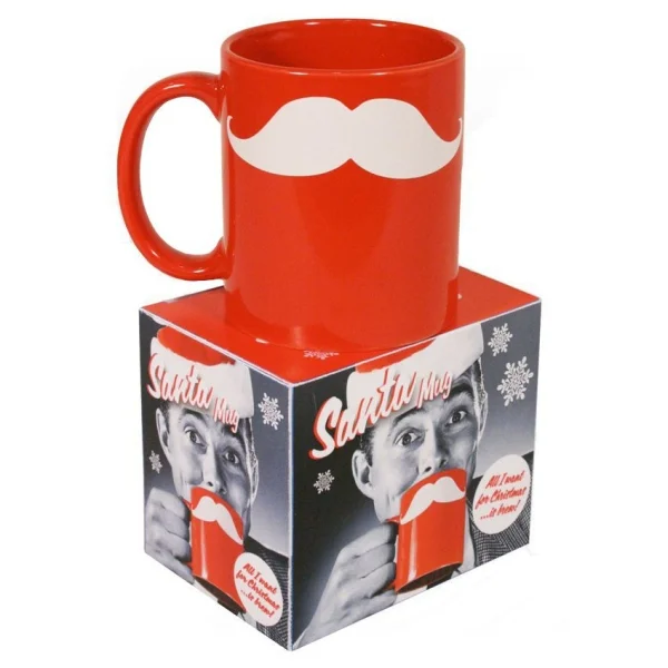 Santa Moustache Mug Image 1