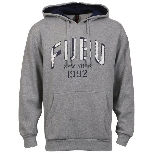 FUBU Men's 1992 New York Hoody - Grey - S - Gris Image 1