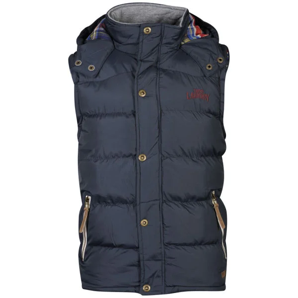 Tokyo Laundry Men's Kyber Gilet - Navy - S - Navy Image 1