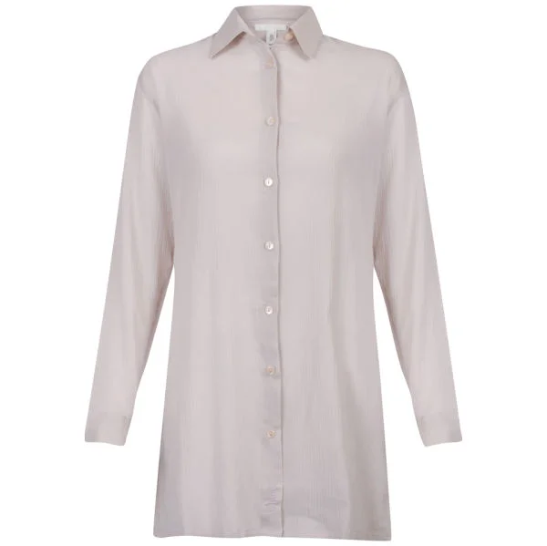 Chloe Women's Long Button Shirt - Lilac - 10 - Lilac Image 1