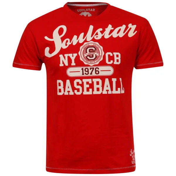 Soul Star Men's Beeball T-Shirt - Red - S - Rouge Image 1