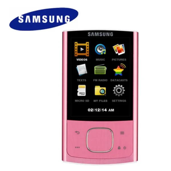 Samsung R0 8GB MP3 Player - Pink (SAMR0PI8G) Image 1