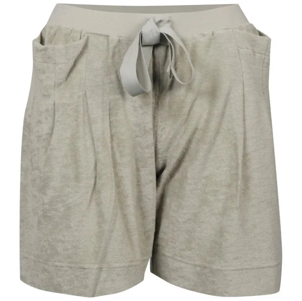 Chloe Women's Velour Shorts - Green - 10 - Vert Citron Image 1