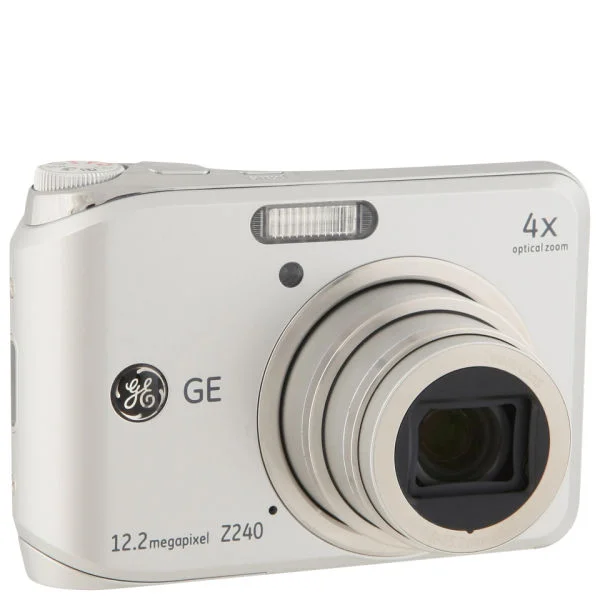 GE Z240 Digital Camera - Silver (12.2MP, 4 x Optical Zoom, 2.5 Inch LCD) Image 1