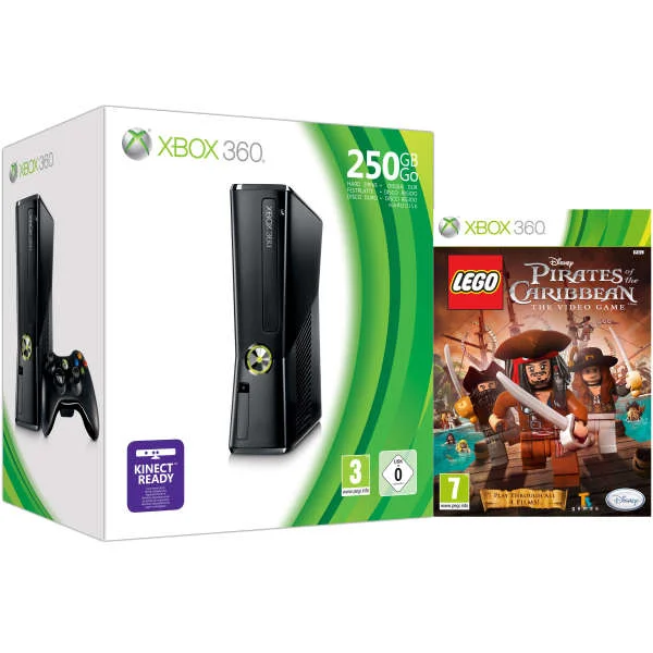 Xbox 360 250GB Bundle (Includes LEGO Pirates Of The Caribbean: The Video Game) Image 1