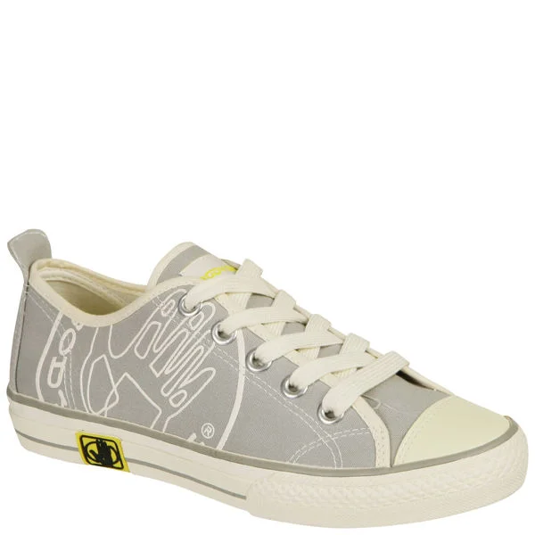 Body Glove Unisex Lifestyle Sympathy Canvas Pump - Grey/White - 42 - Blanc Image 1