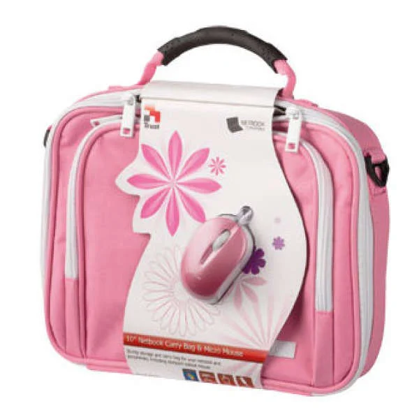 Trust 10 Inch Netbook Bag and Mouse Bundle (Pink) Image 1