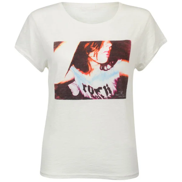 Lee Women's Slubby Print T-Shirt - New Off White - XS - Blanc Image 1
