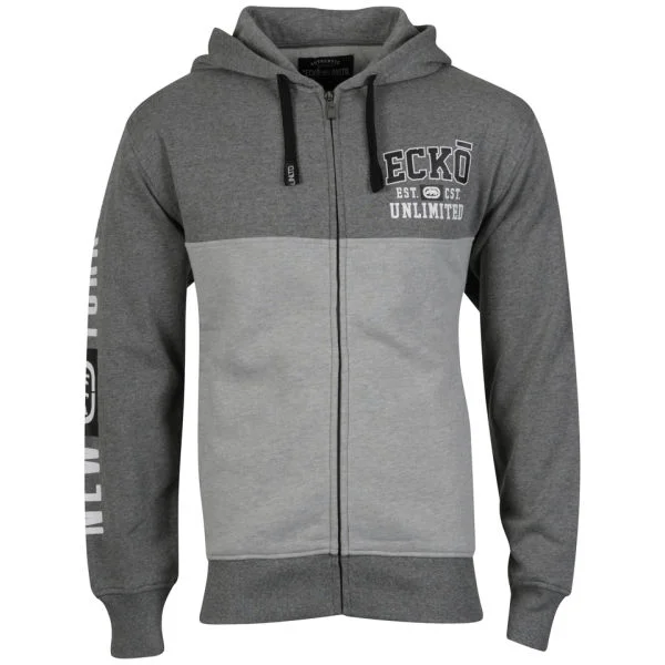 Ecko Men's Full Zip Hudson Hoody - Charcoal/Grey - S - Charcoal/Grey Image 1
