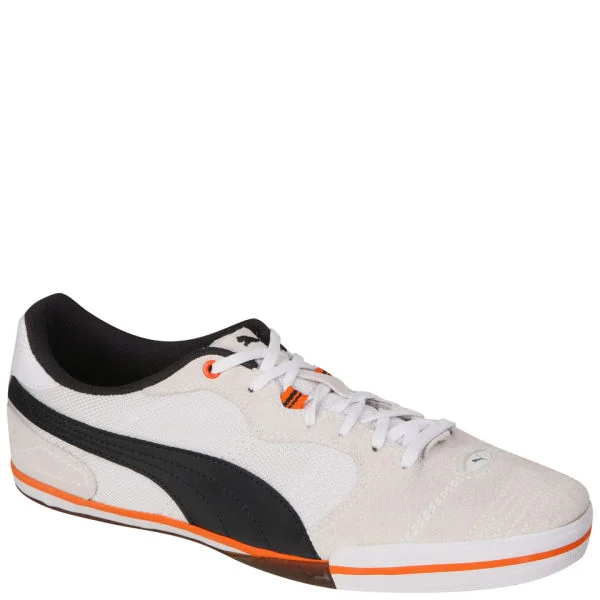 Puma Men's Esito Vulc Sala Trainers - White/Navy - 7 - White/Navy/Orange Image 1
