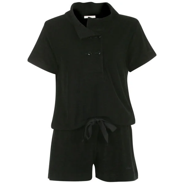 Chloe Women's Double Button Playsuit - Black - 10 - Noir Image 1