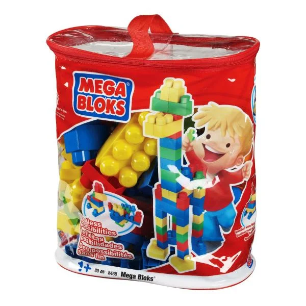 Mega Bloks 70 pc Building Blocks Bag Image 1