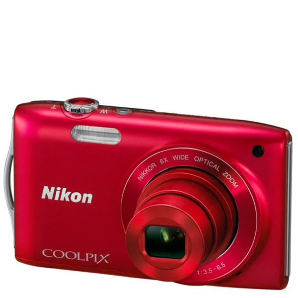 Nikon Coolpix S3200 Compact Digital Camera (16MP, 6x Optical Zoom, 2.7 Inch LCD) - Red - Grade A Refurb Image 1
