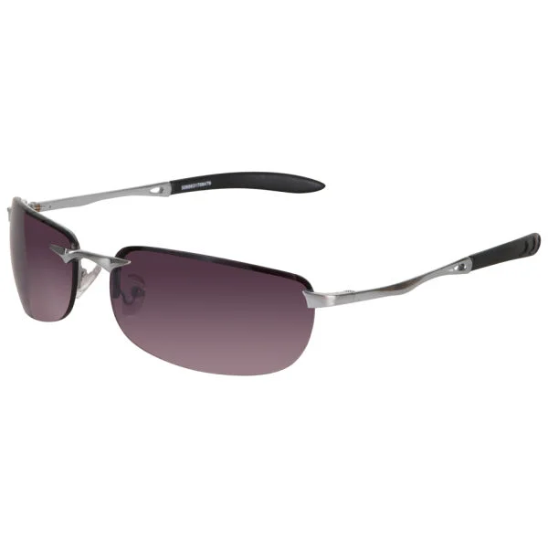 Marco Wrap Styled Sunglasses - Silver/Smoke Image 1
