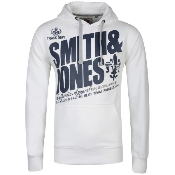 Smith & Jones Men's Patrico Hoody - White - M - Blanc Image 1