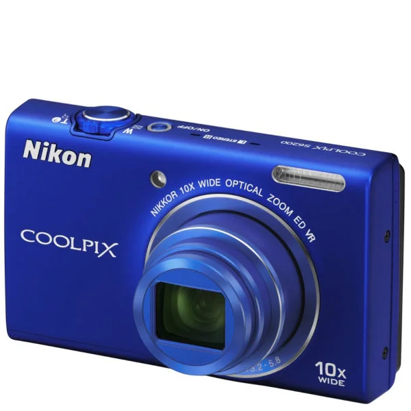Nikon Coolpix S6200 Digital Camera Blue (16MP, 10x Optical Zoom) 2.7 Inch LCD Refurbished Image 1