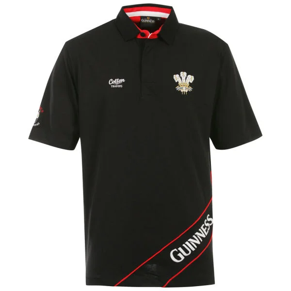 Cotton Traders Wales Pique Polo Classic - Black - M - Rouge Image 1