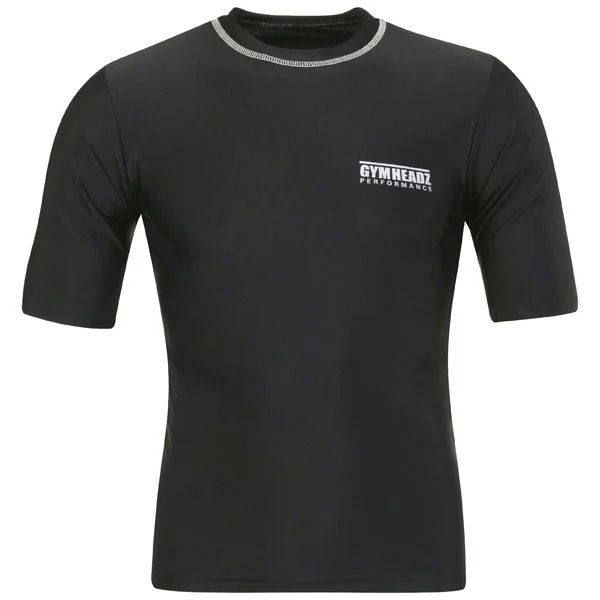 Gymheadz Men's Performance Skin Range T-Shirt Black - S - Noir Image 1
