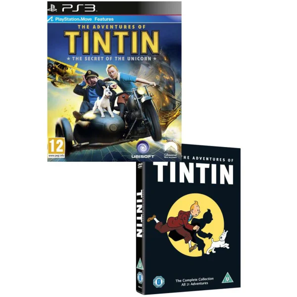 TinTin: The Secret Of The Unicorn Bundle ( With The Adventures of Tintin DVD) Image 1