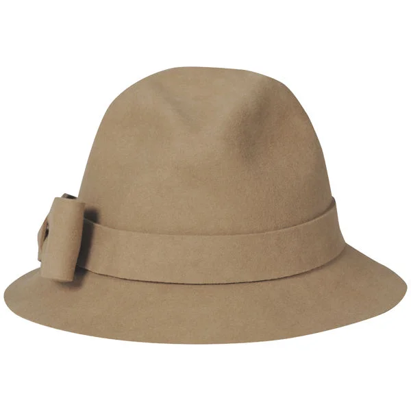 French Connection Women's Bow Felt Trilby - One Size - Crème Image 1