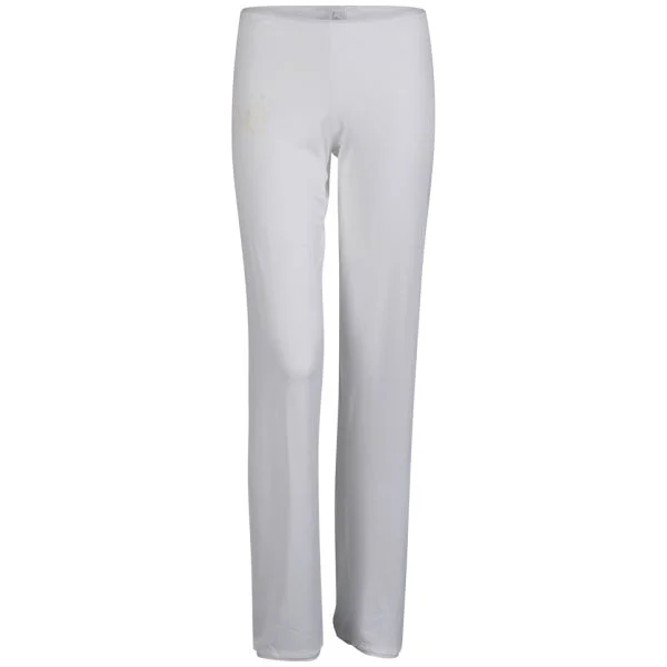Chloe Women's Casual Stetch Trousers - White - 10 - Blanc Image 1
