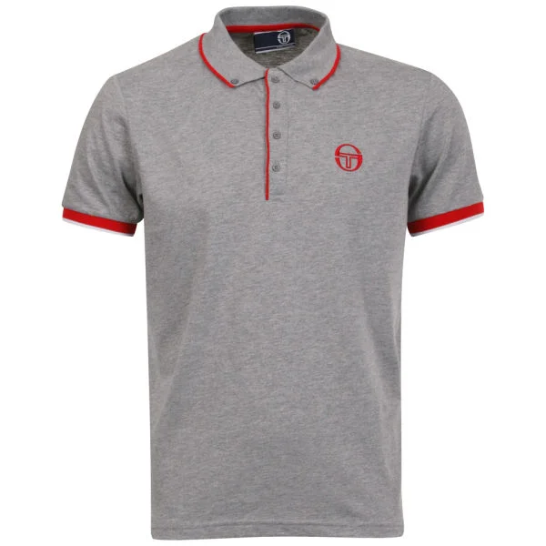 Sergio Tacchini Men's Class Polo-Shirt - Grey - S - Gris Image 1