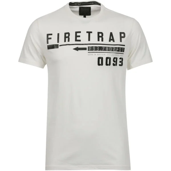 Firetrap Men's Stompin T - Shirt - Bone White - L - Blanc Image 1