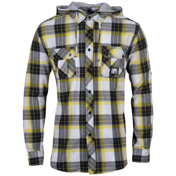 Sonneti Men's DA Hooded Shirt - Yellow - S - Citron Image 1