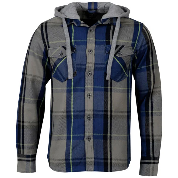Ringspun Men's Griffin Check Long Sleeve Shirt - Blue Check - S - Blue Check Image 1