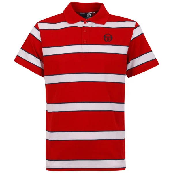Sergio Tacchini Men's Coniston Pique Polo-Shirt - Red - S - Rouge Image 1