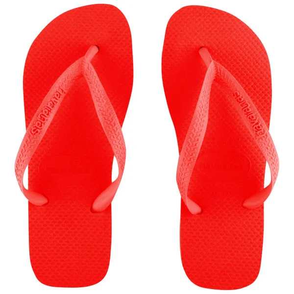 Havaianas Unisex Top Flip Flops - Red - 1/2 - Rouge Image 1