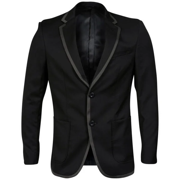 Jack & Jones Men's Premium Warwick Contrast Trim Blazer - Black - S - Noir Image 1