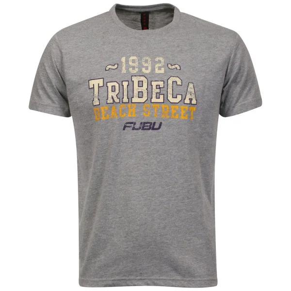 FUBU Men's Tribeca T-shirt - Grey - S - Gris Image 1