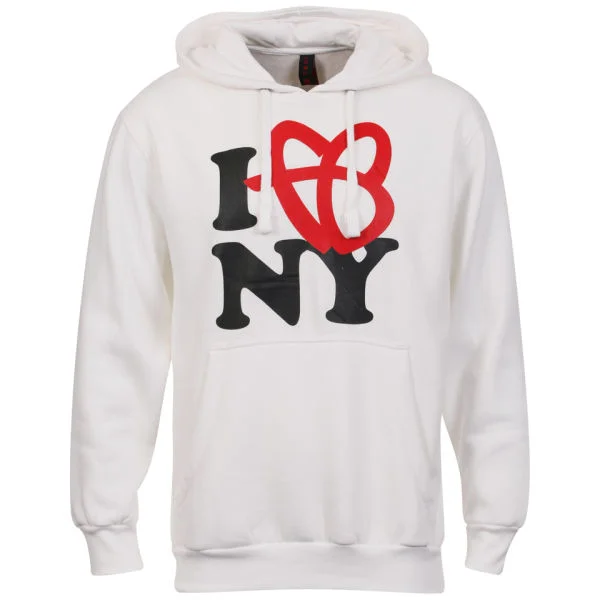 FUBU Men's 'I Love New York' Hoody - White - S - Blanc Image 1