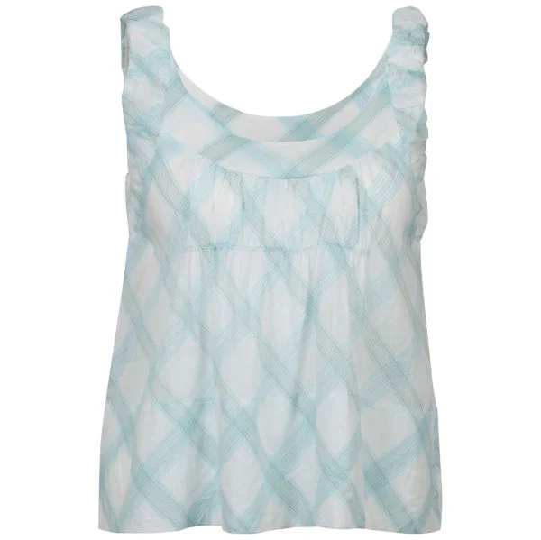 Chloe Women's Criss Cross Vest - White - 10 - Blanc Image 1