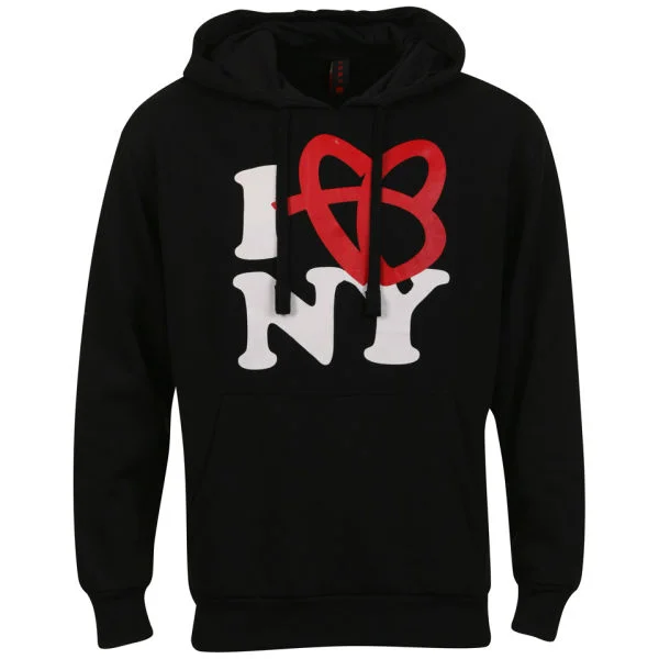 FUBU Men's 'I Love New York' Hoody - Black - S - Noir Image 1