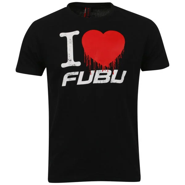 FUBU Men's 'I Love FUBU' T-shirt - Black - S - Noir Image 1